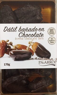 Datil bañado chocolate front packaging