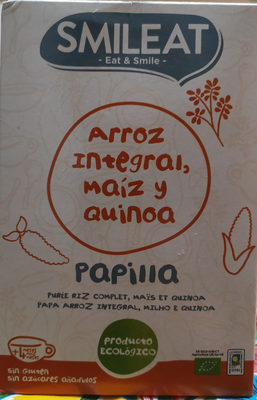 Papilla arroz integral, maiz y quinoa