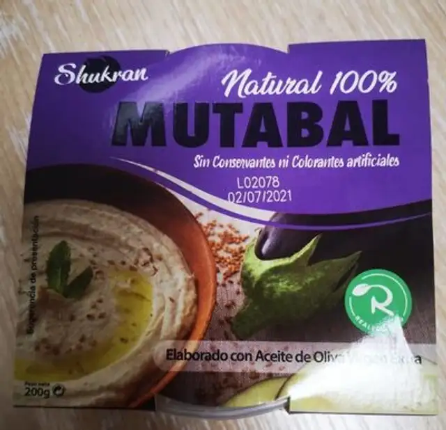 Mutabal Natural 100% front packaging