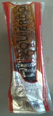 Izquierdo - Chorizo ibérico de bellota front packaging