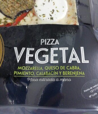 Pizza vegetal front packaging