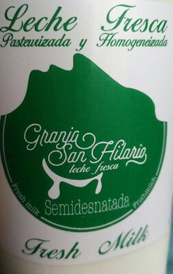 Leche entera front packaging