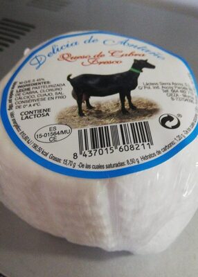 Queso de vaca fresco front packaging