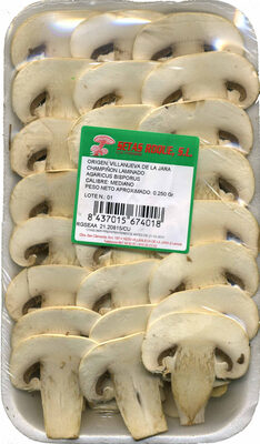 Champiñon laminado front packaging