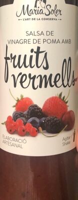 Salsa de vinagre de poma amb fruits vermells