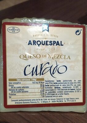 Queso de Mezcla Curado front packaging