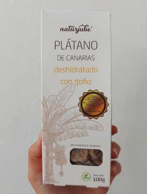 Plátano deshidratado con gofio