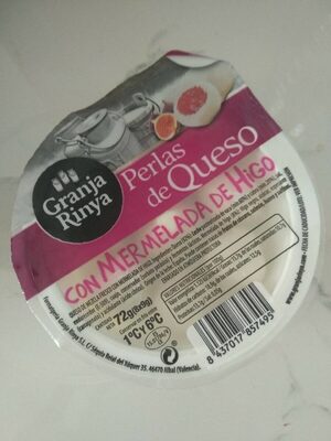 Perlas de Queso con Mermelada de Higo