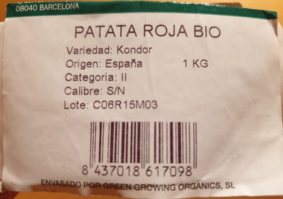 patata roja bio