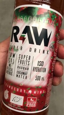 Organic super drink strawberry & mint
