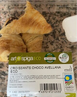 Croissants choco avellana eco