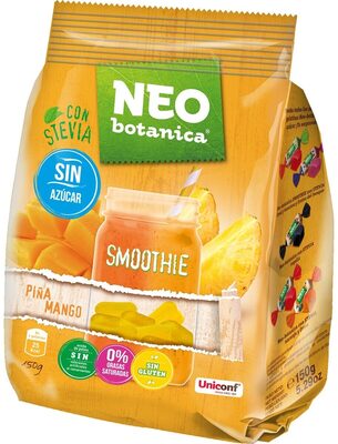 Golosinas smoothie piña y mango front packaging