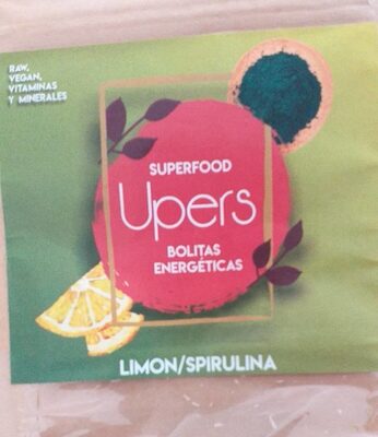 Bolitas energéticas superfood front packaging