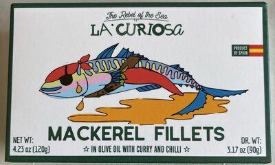 Mackerel Fillets In Olive Oil With Curry And Chilli