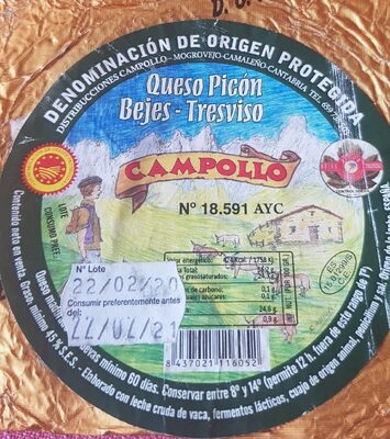 Queso picón bejes tresviso