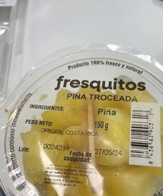 Piña troceada