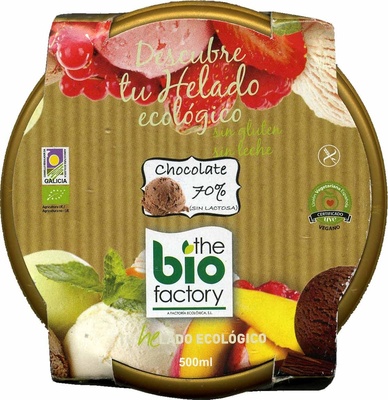 Helado chocolate 70%