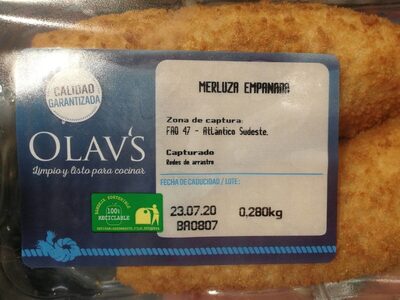 merluza empanada front packaging