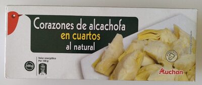 Corazones de alcachofa en cuartos al natural