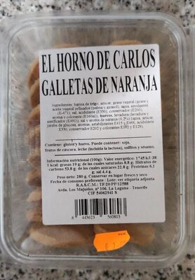 Galletas de naranja