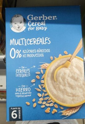 Gerber cereales for baby