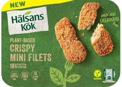Plant-based crispy mini filets