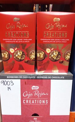 Nestlé Caja roja Chocolate con leche y Avellanas