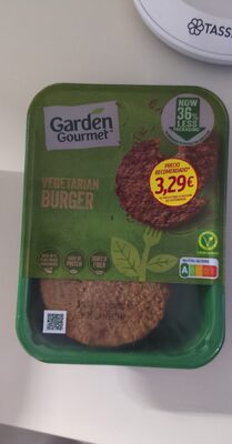 Hamburguesa vegana front packaging