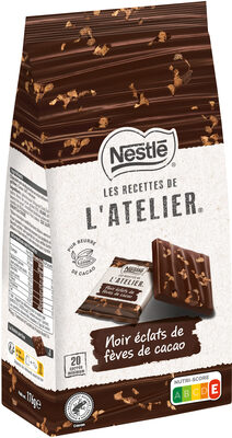 Chocolat noir aux éclats de fèves de cacao