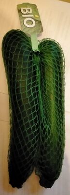 Courgettes bio front packaging