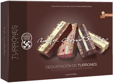 Degustación de turrones front packaging