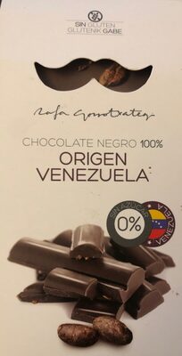 Chocolate negro 100% front packaging
