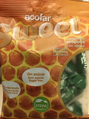 Caramelos própolis con stevia miel y limón
