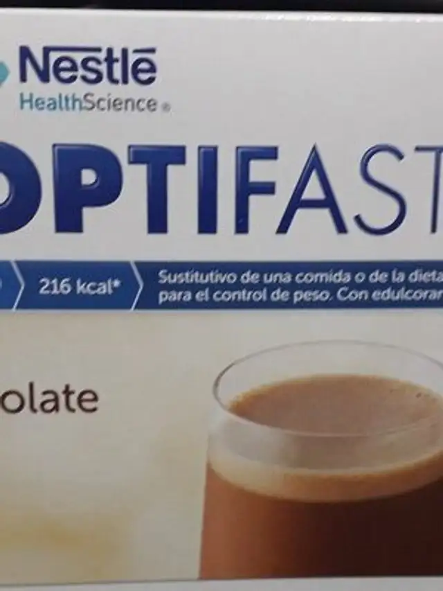 Optifast batido sabor Chocolate ingredients label