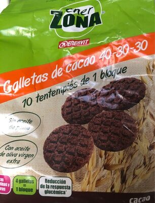 Enerzona galletas de cacao 40-30-30