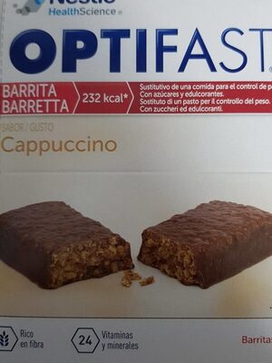 Optifast Barrita Cappuccino front packaging