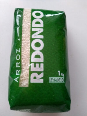 Arroz redondo front packaging