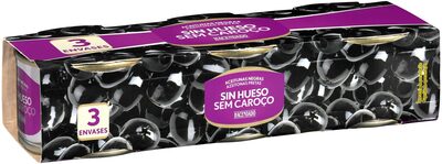 Aceitunas negras  sin hueso