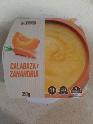 Crema de calabaza y zanahoria