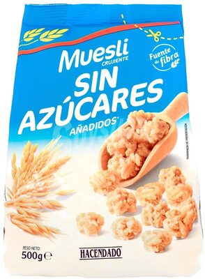 Muesli sin azúcares añadidos