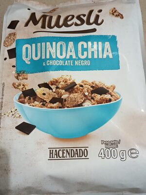 Muesli con quinoa, chía y chocolate negro