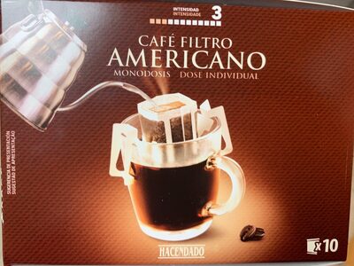 Café filtro americano front packaging