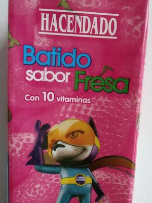 Batido sabor fresa