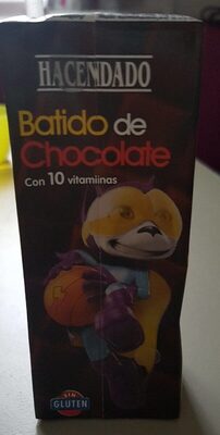 Batido de chocolate front packaging