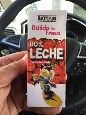 Batido de fresa 90% leche