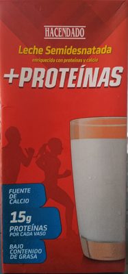 Leche semidesnatada enriquecida con proteínas y calcio +Proteínas