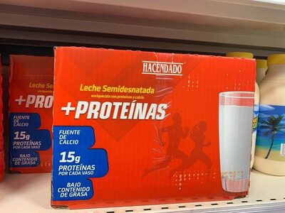 Leche semidesnatada +proteinas