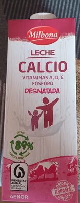 Leche calcio desnatada