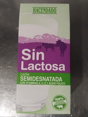 Leche semidesnatada sin lactosa