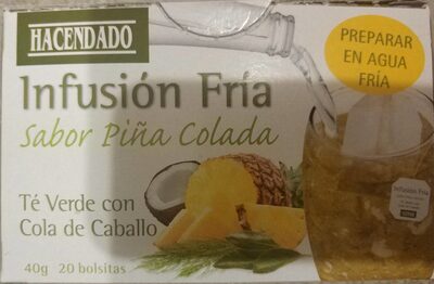 Infusión frío sabor piña colada